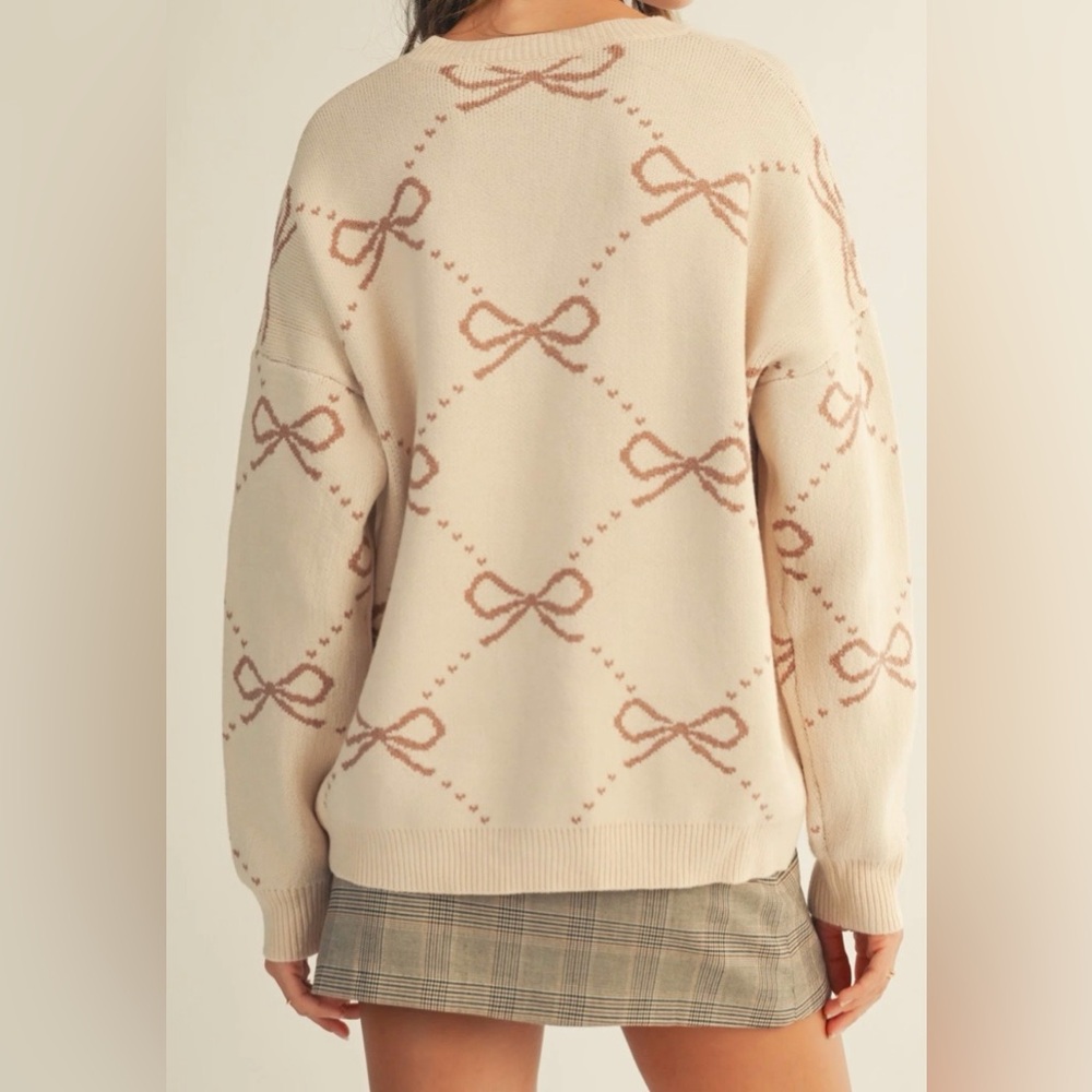Altar’d State Bow Sweatshirt - Picture 2 of 2
